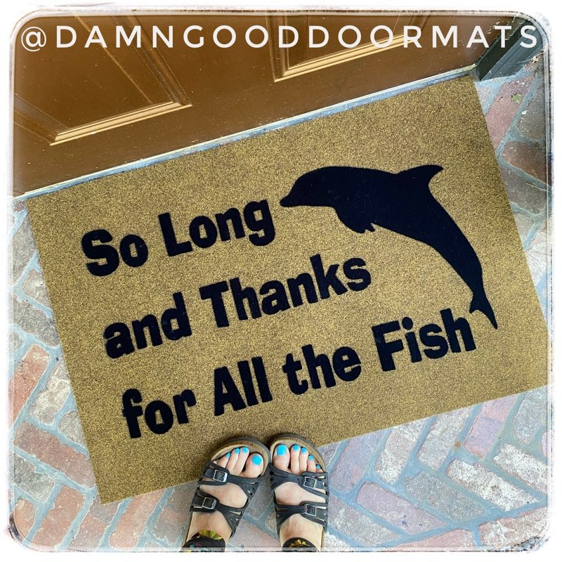 DON'T PANIC | Hitchhiker's Guide | Damn Good Doormat