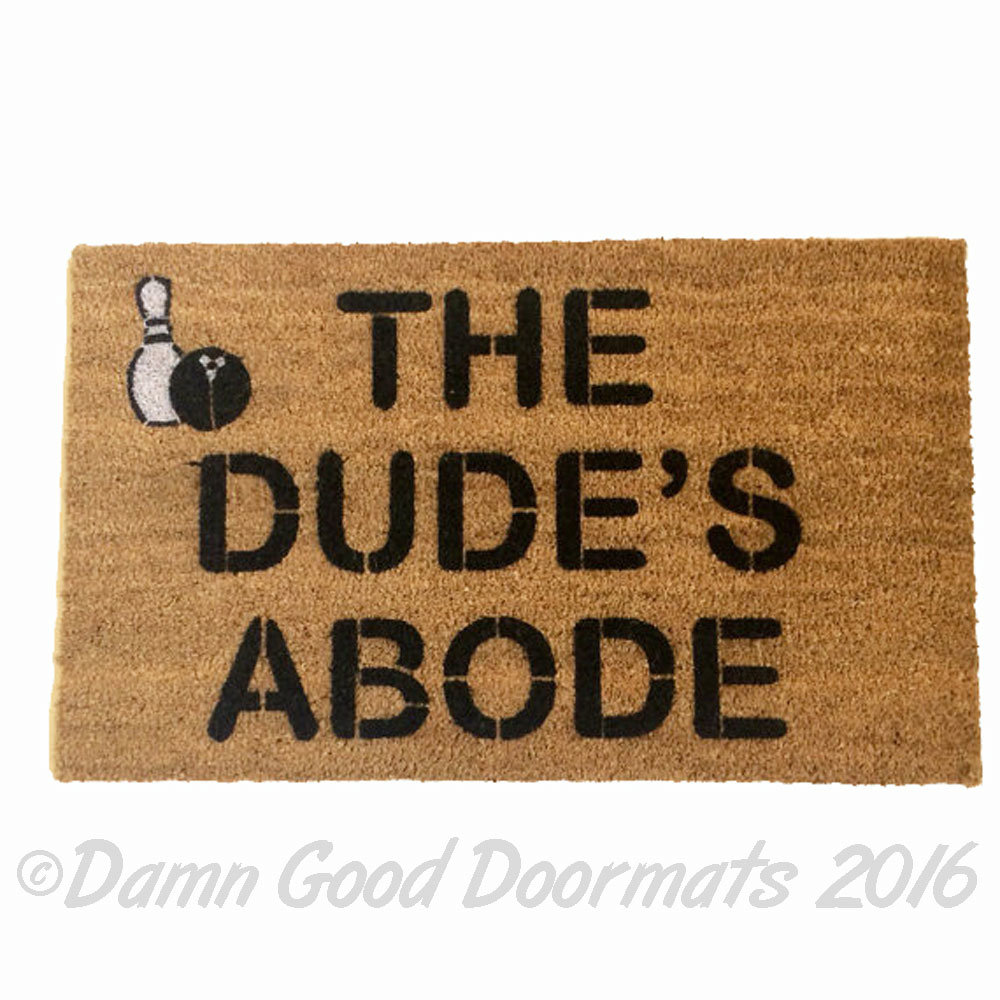 Bowling Big Lebowski Dude Door mat outdoor
