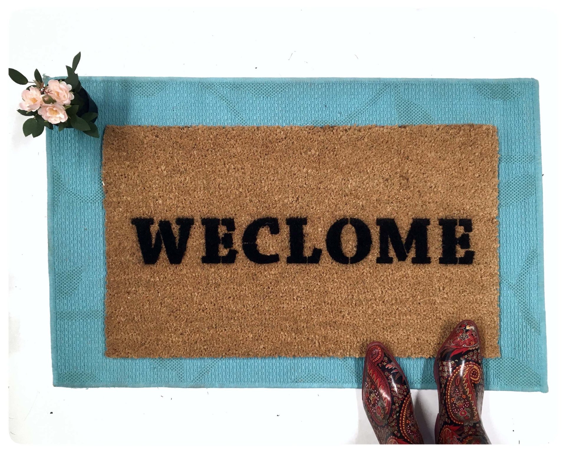 WECLOME, funny dyslexic "Still Game" doormat