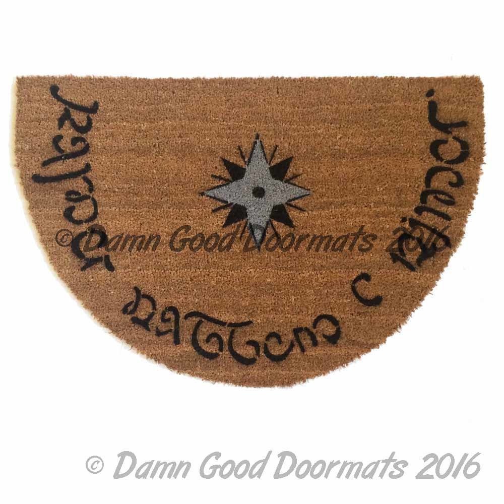 LOTR Tolkien  -Speak, Friend, and Enter- doormat