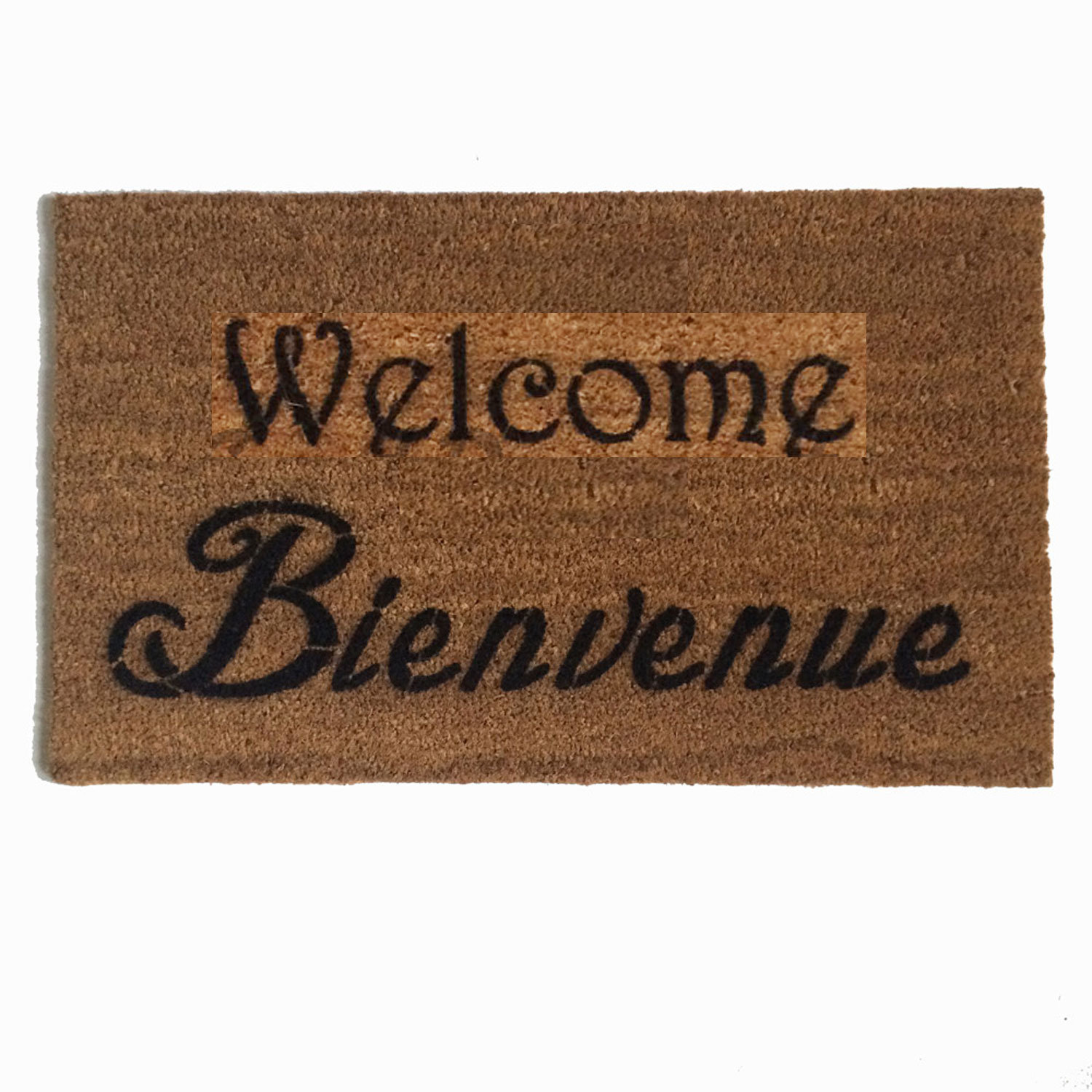 Bienvenue Fluer de lis French doormat