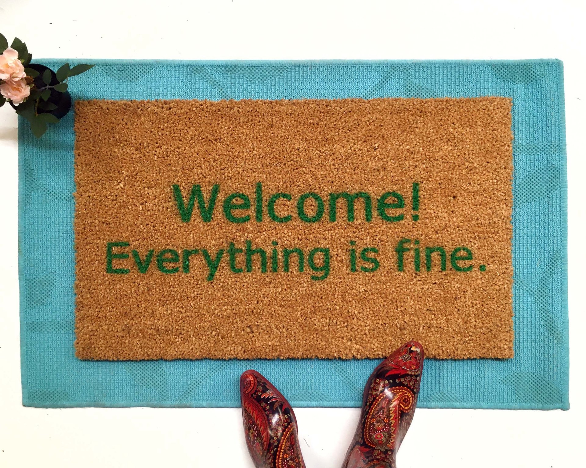 EVERYONE cool funny door mat
