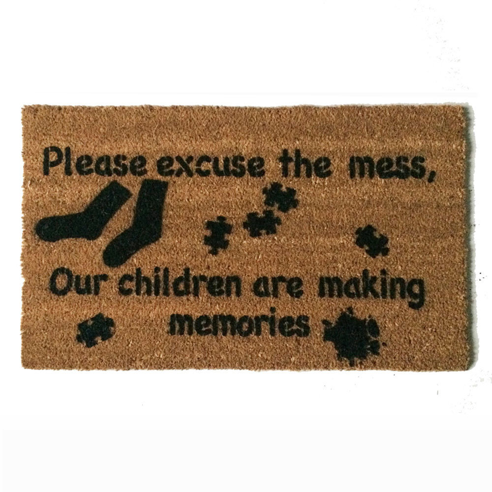 Please excuse the mess, our GRANDKIDS are making memories Grandparent doormat