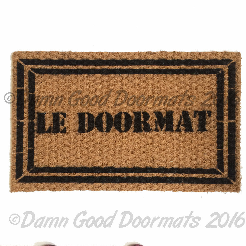 le doormat french generic with border