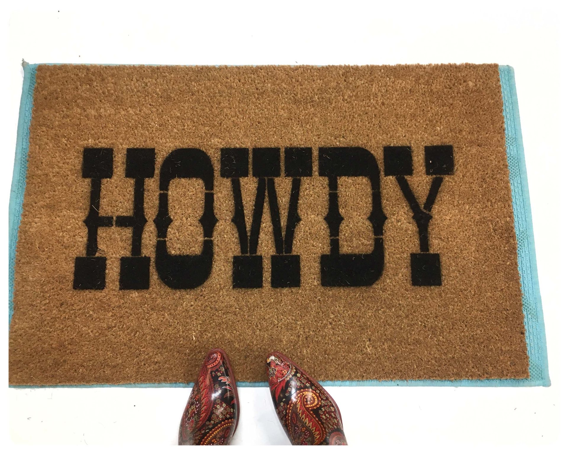 Howdy Texas A&M Aggie Southern welcome doormat