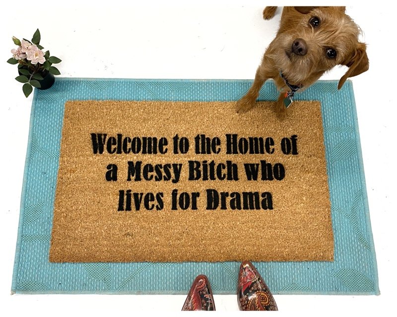 Welcome to the Home of a messy bitch lives for drama™ Trevor Noah doormat