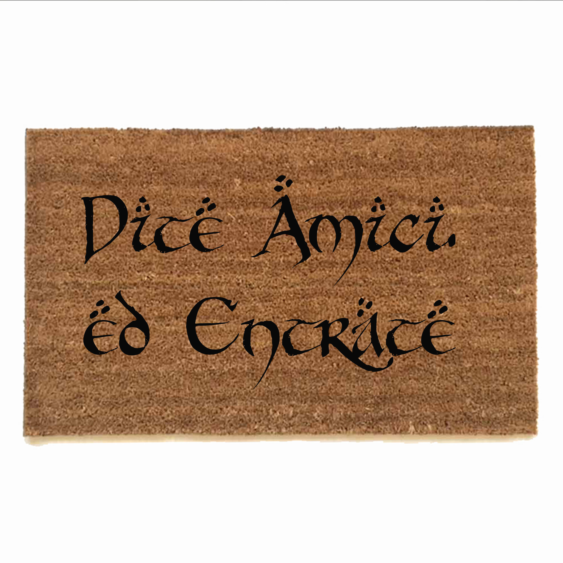 Dite amici' ed entrate italian LOTR Tolkien  -Speak, Friend, and Enter- doormat