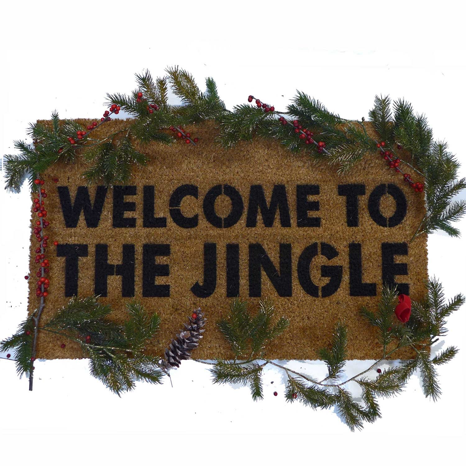 Welcome to the Jingle- a Christmas rap doormat