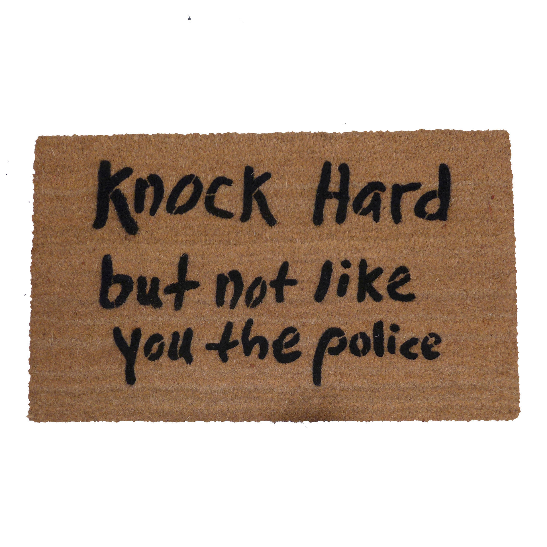Nock hard, but not like you the police™ funny rude meme damn good doormat handpa
