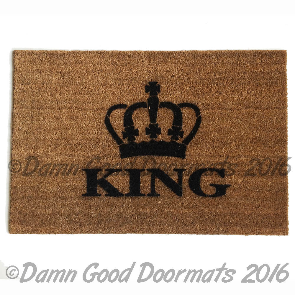 The King crown royal doormat