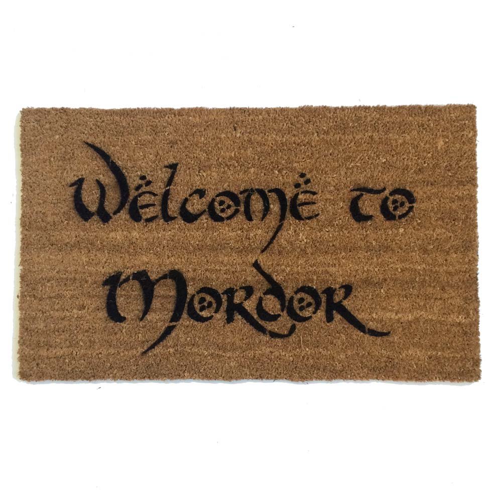 Welcome to MORDOR JRR Tolkien nerd doormat