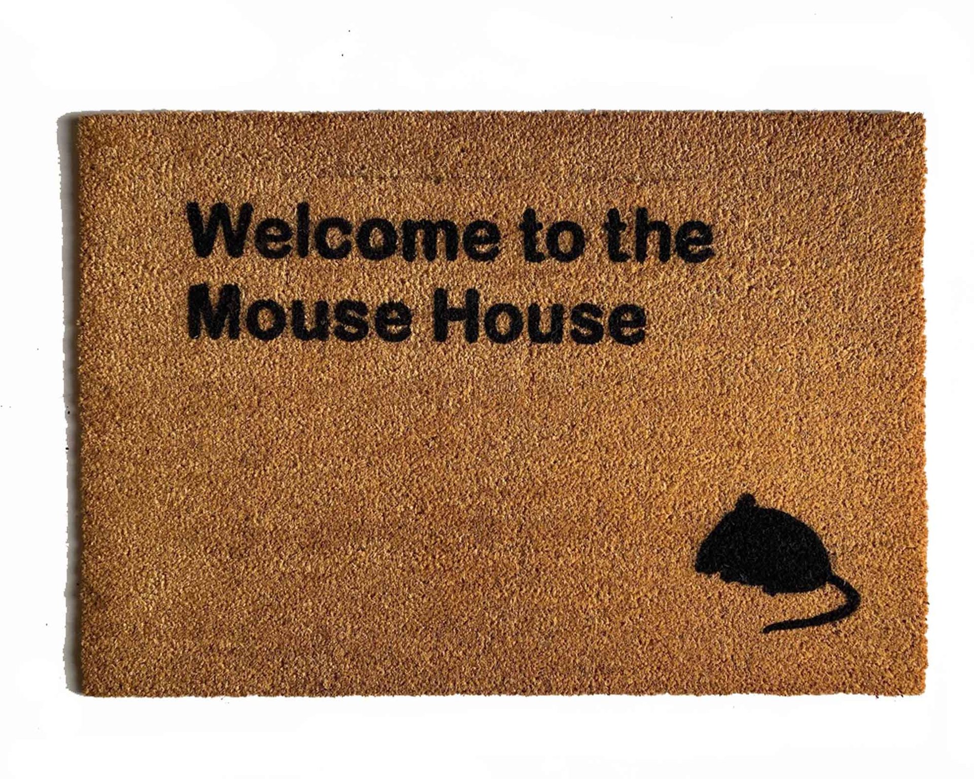 Welcome to the Mouse House outdoor coir doormat