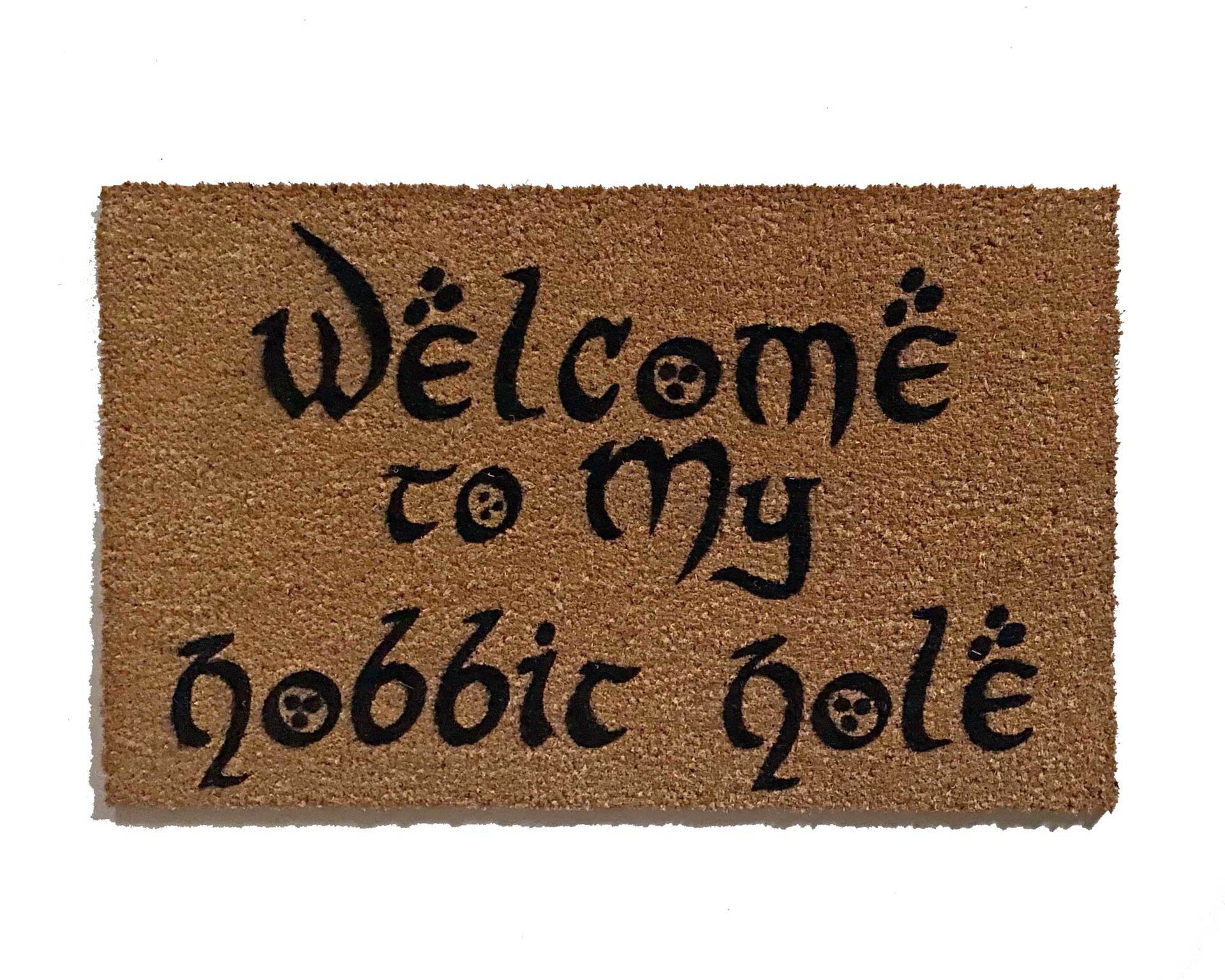 Welcome to MY Hobbit Hole JRR Tolkien nerd doormat