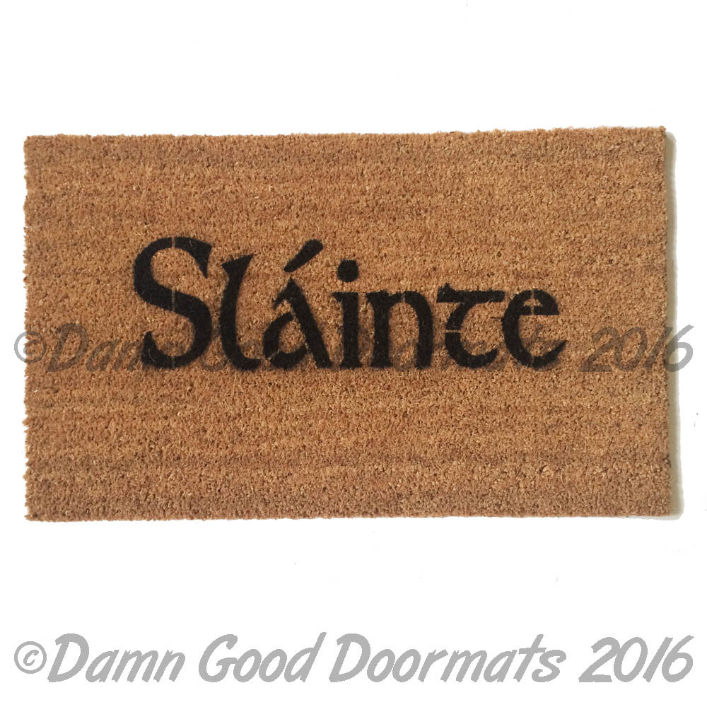 Irish welcome doormat