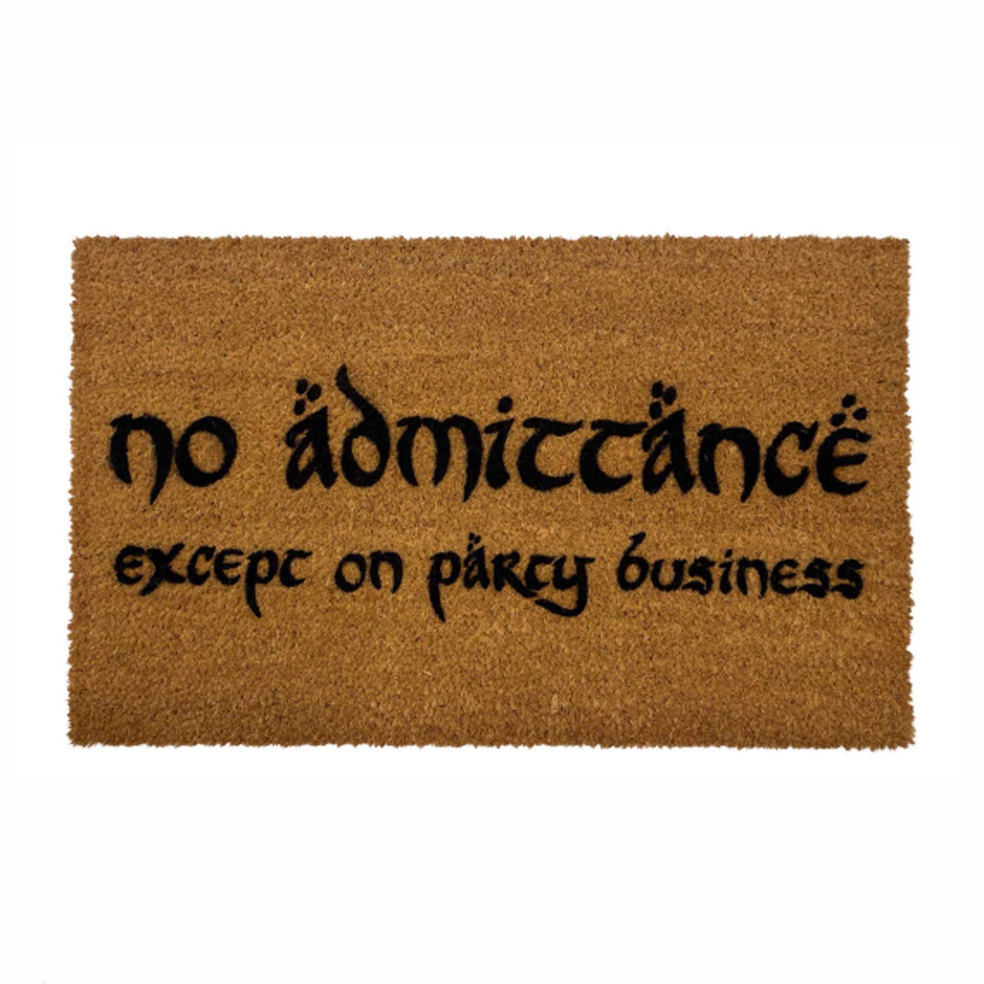 Bilbo no admittance except on party business nerdy doormat Tolkien doormat