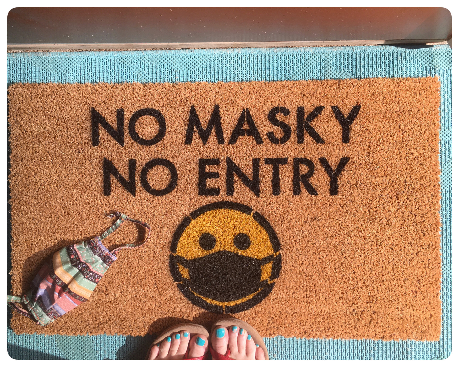 Mask Up! doormat