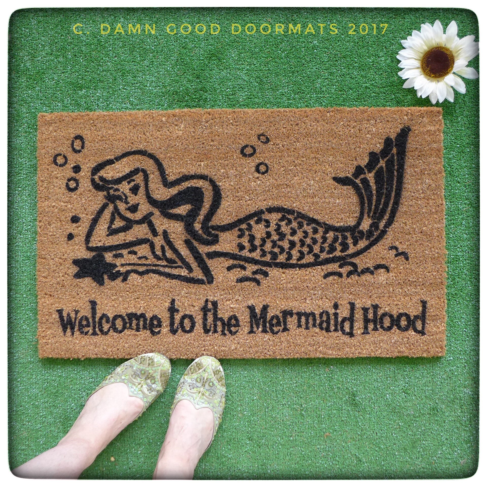 Mermaid Hood™  OR What up fishes?!™ funny doormat