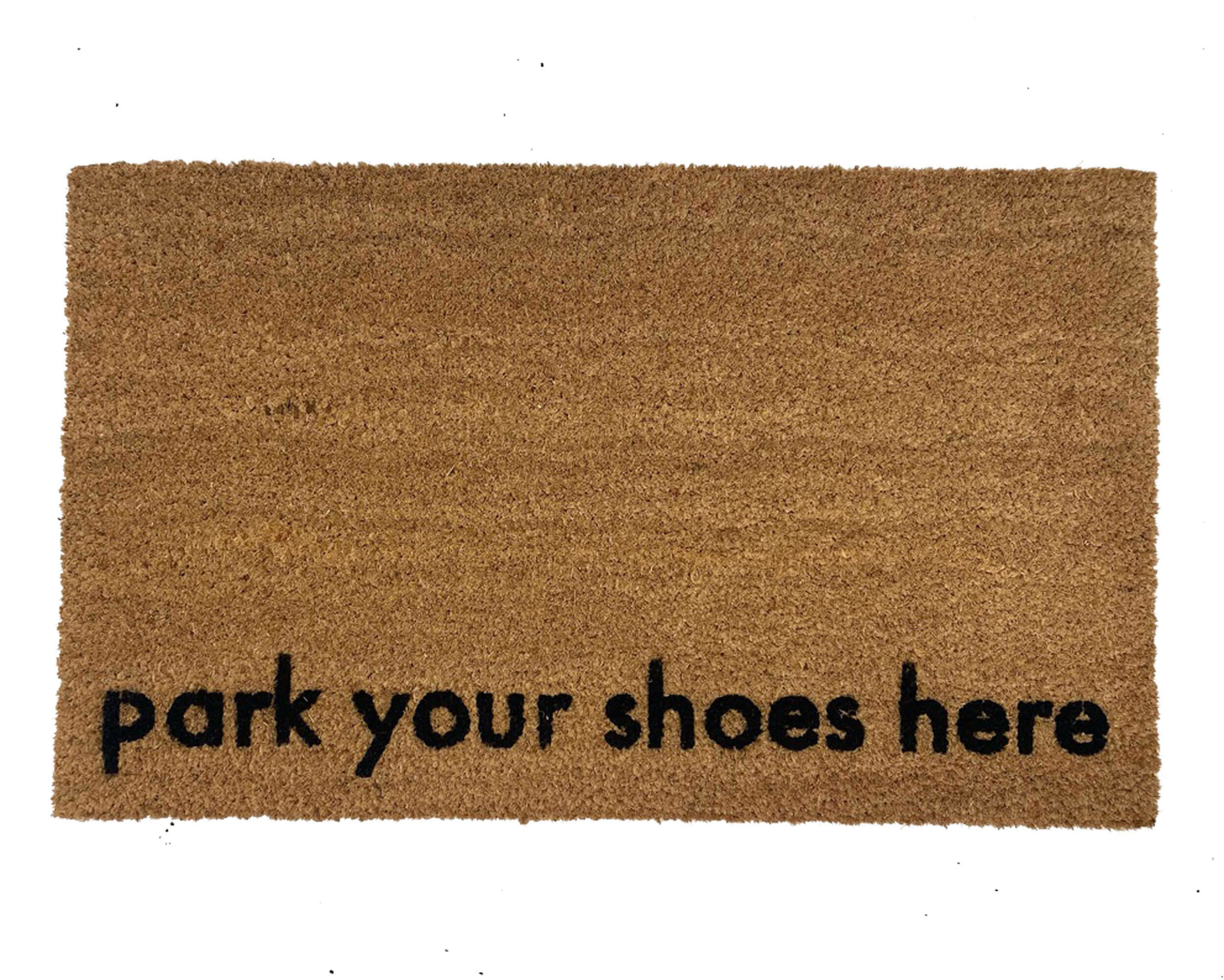 shoes off, Park your shoes here, funny doormat