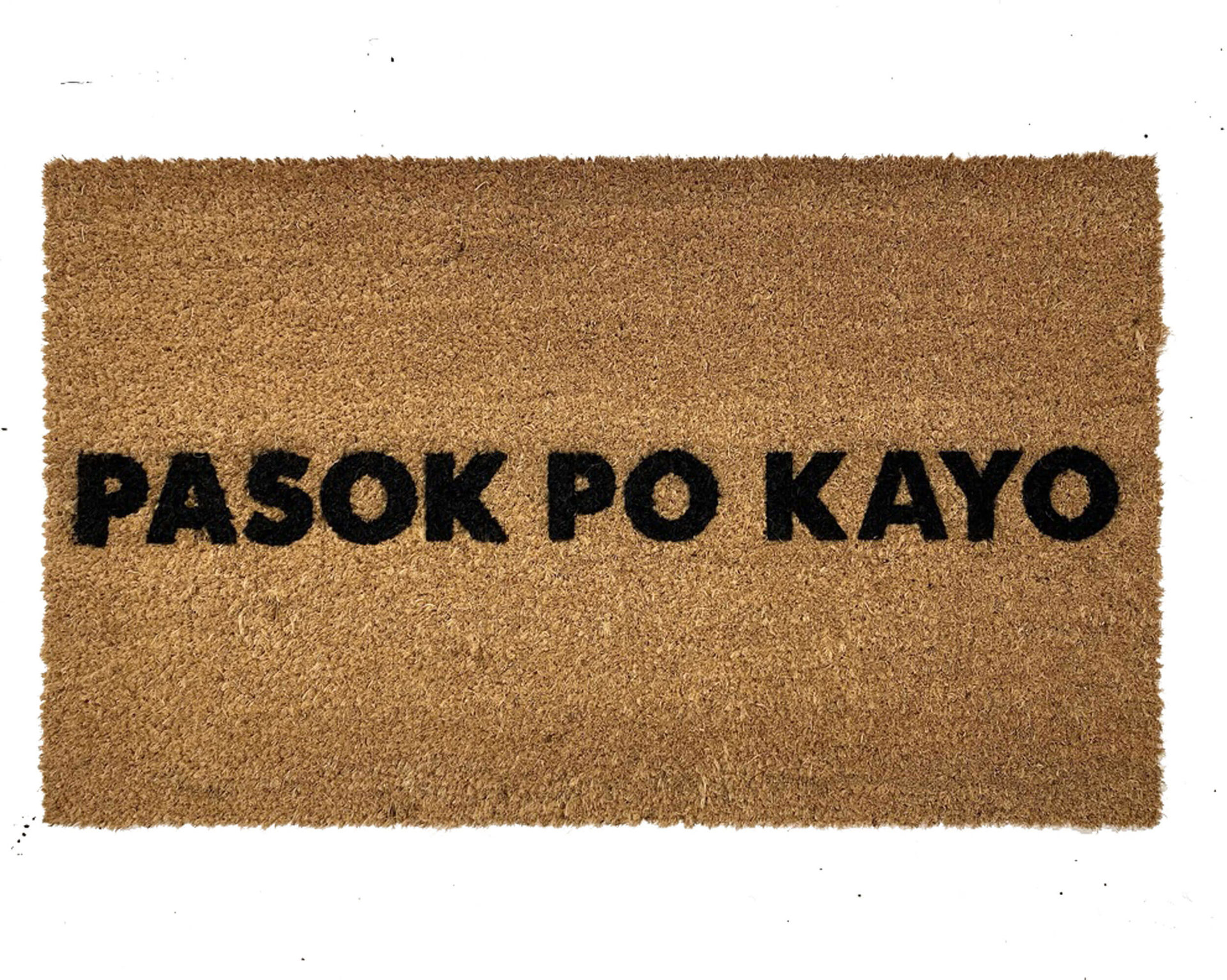 Filipino Pasok po kayo please come in welcome coir outdoor damn good doormat