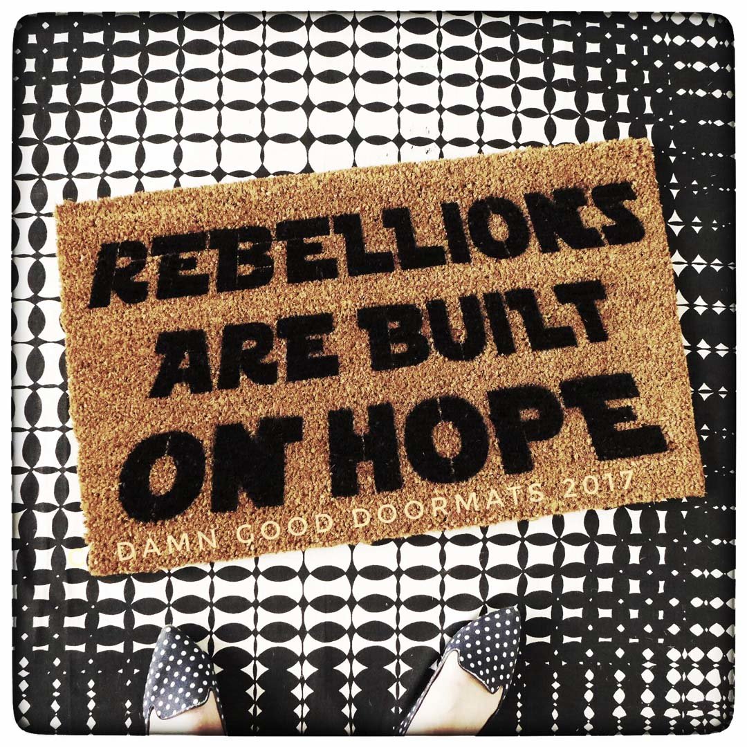 Star Wars Rebellions are Built on Hope resist nerd doormat