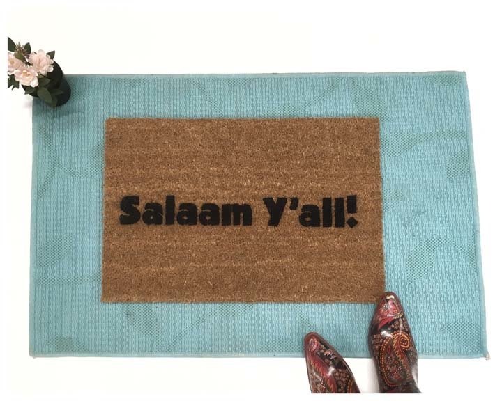 Salaam Y'all, funny southern Muslim doormat