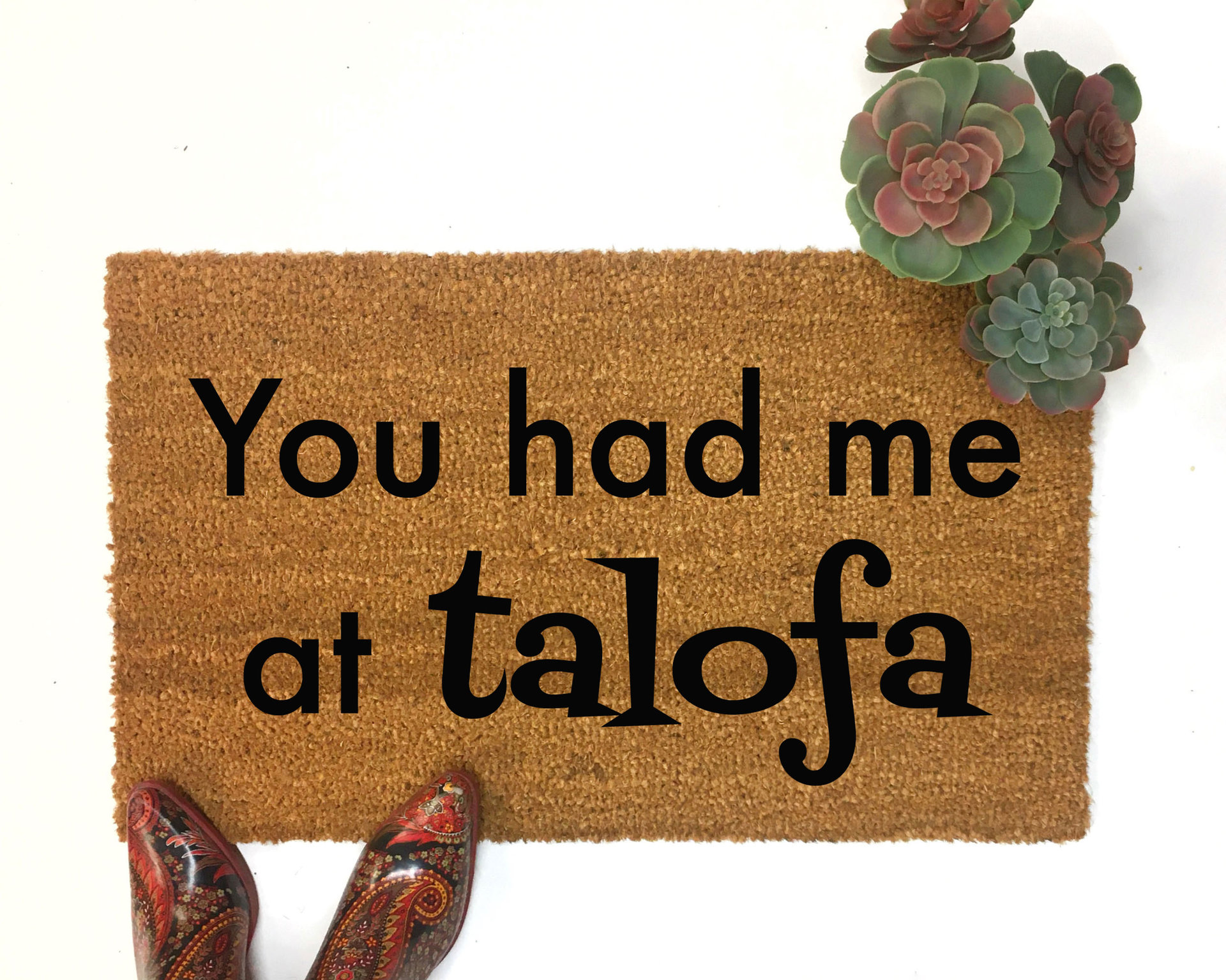 Samoan You had me at talofa doormat