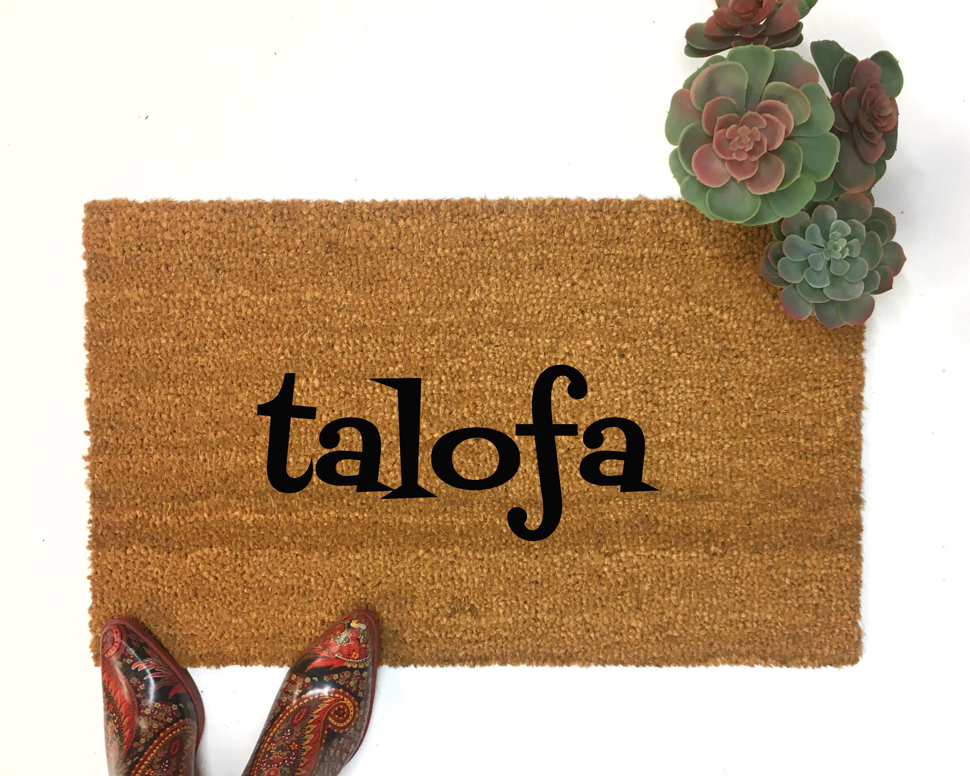 Samoan talofa  welcome doormat