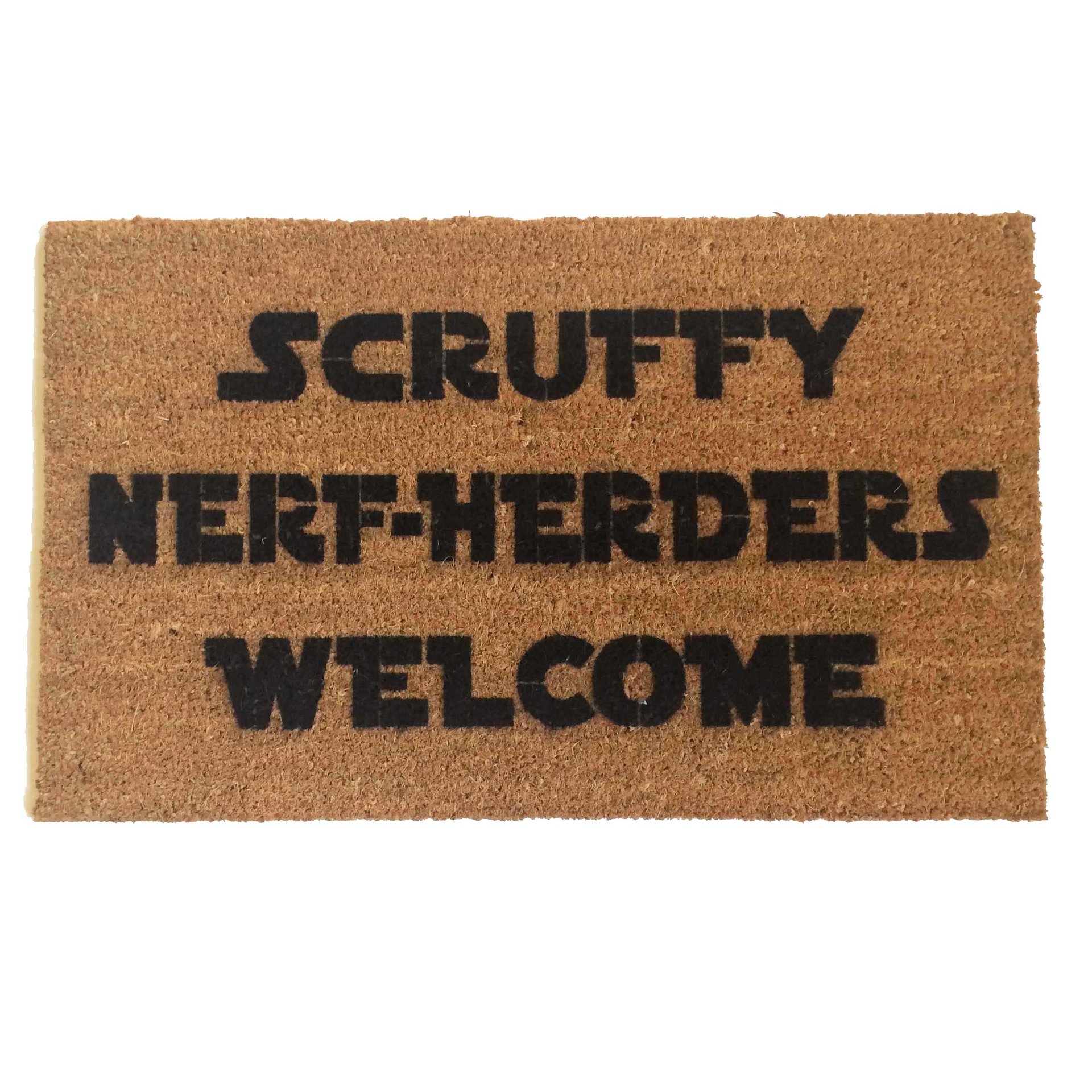 Scruffy Nerf Herders Welcome™ doormat