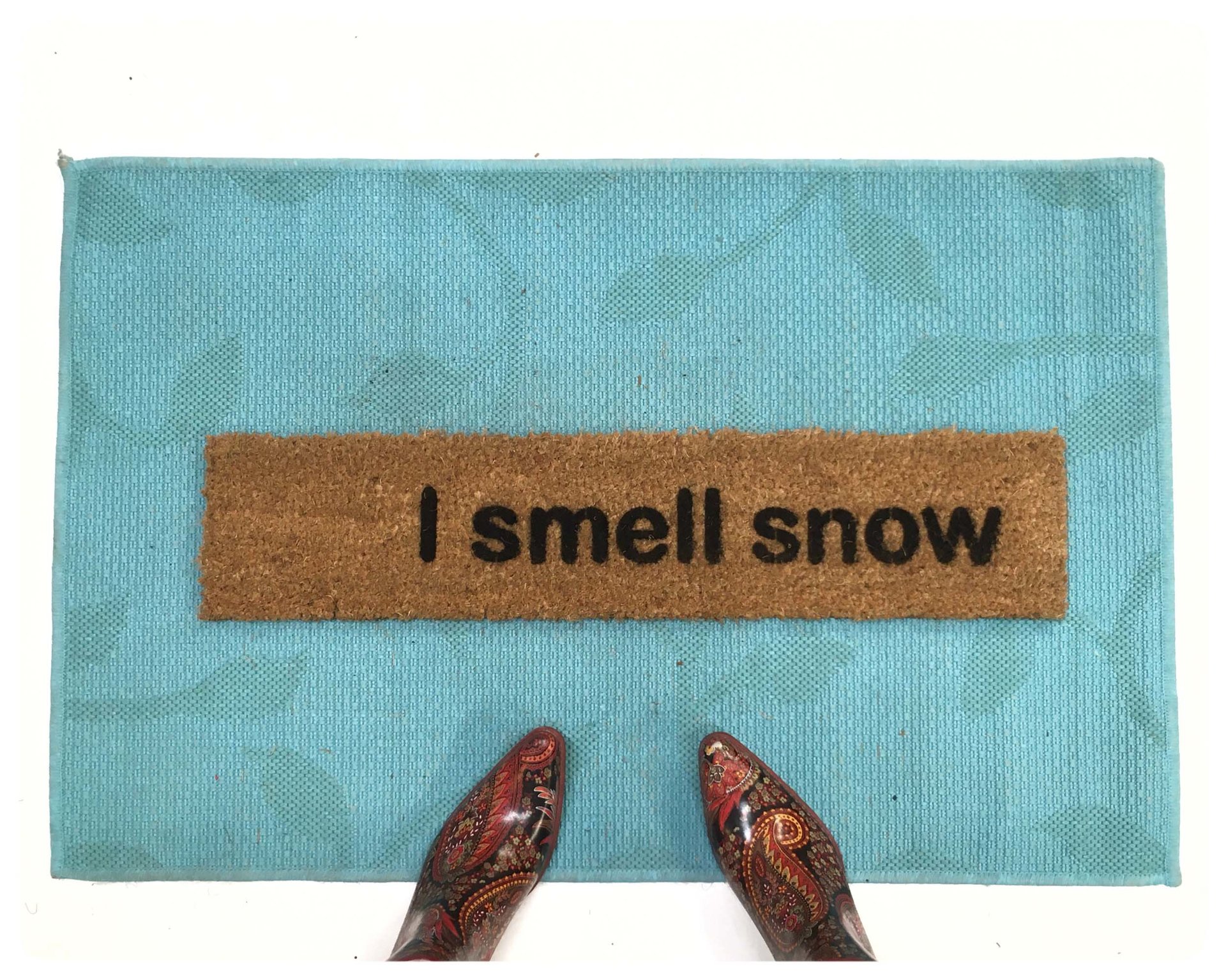 I smell snow Gilmore Girls funny winter doormat