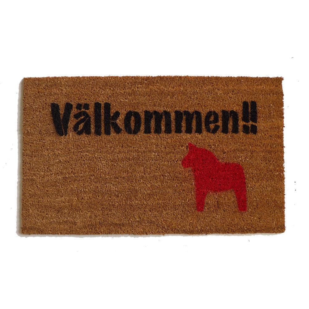Välkommen!! It's Swedish for Welcome! Dala horse