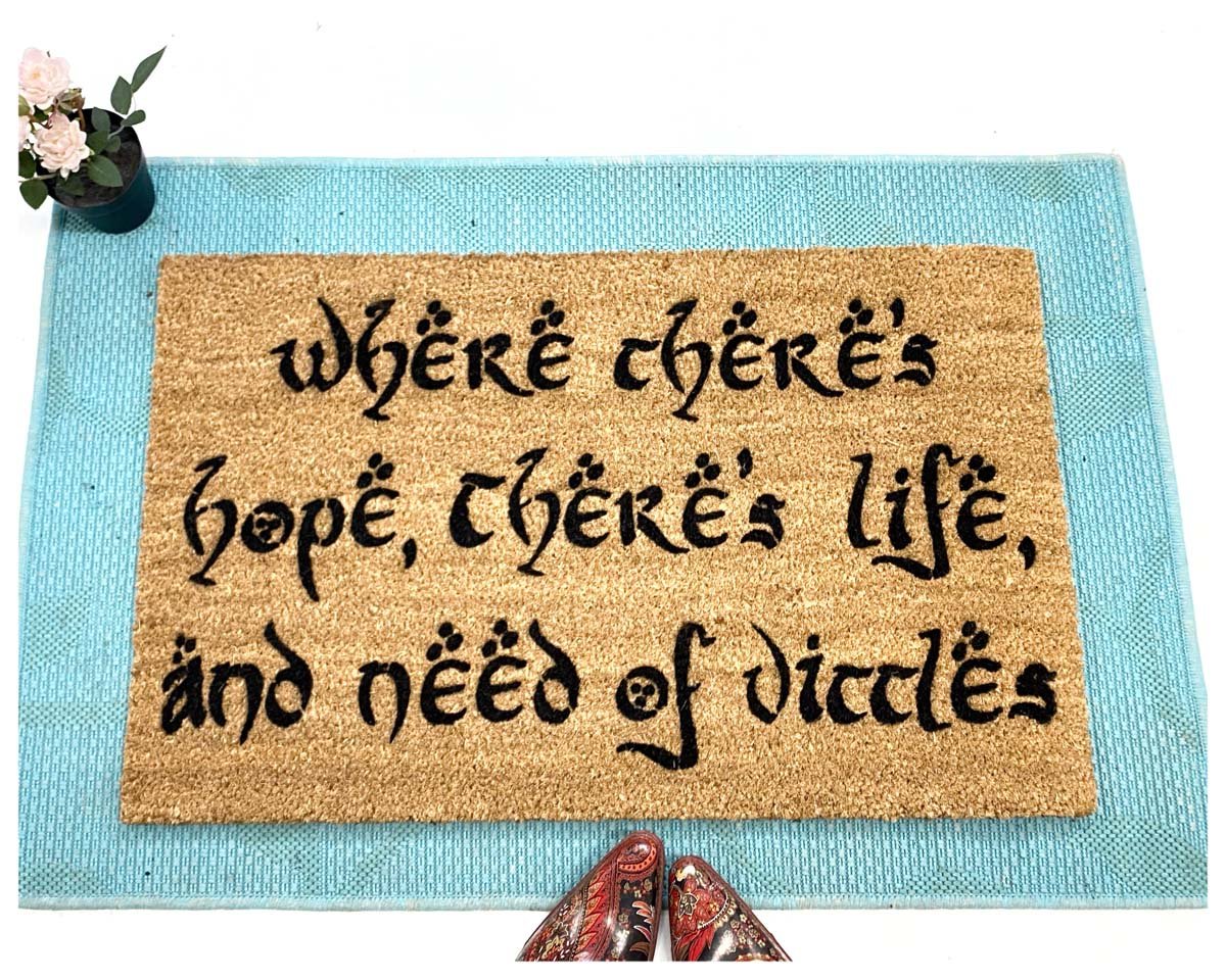 Where there's hope there's life and need of vittles JRR Tolkien quote nerdoormat