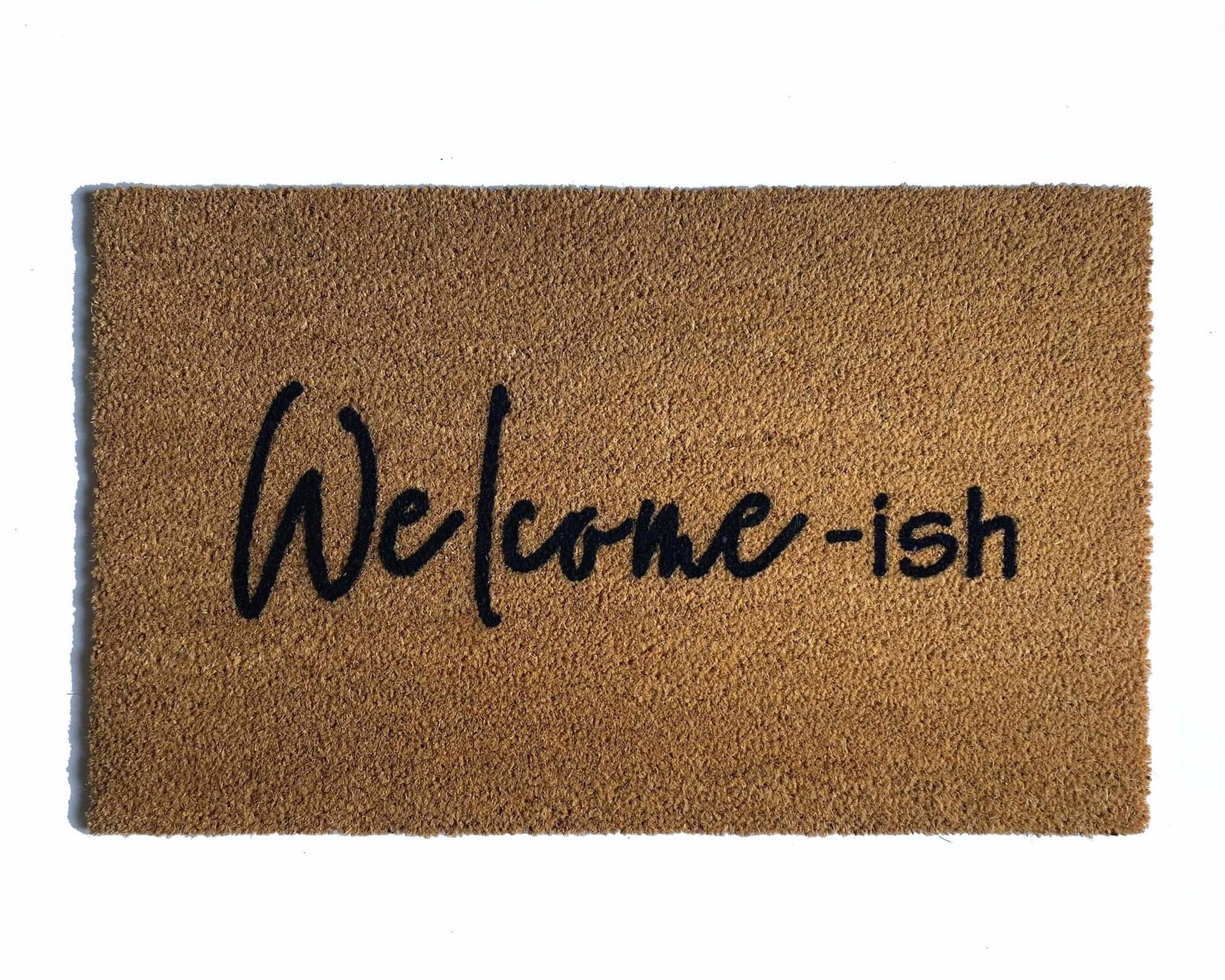 Welcome-ish doormat funny go away coir mat