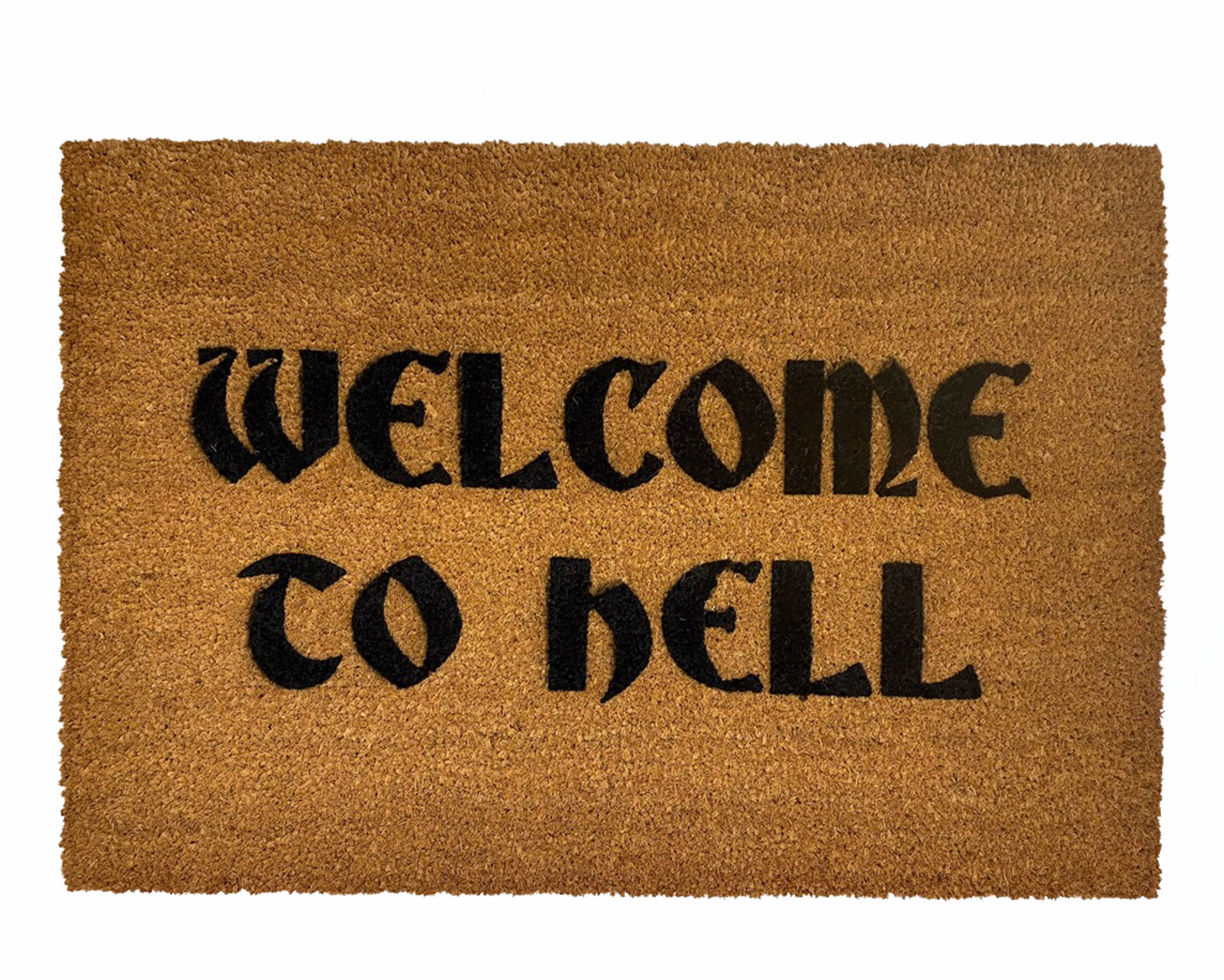Welcome to Hell doormat gothic home decor