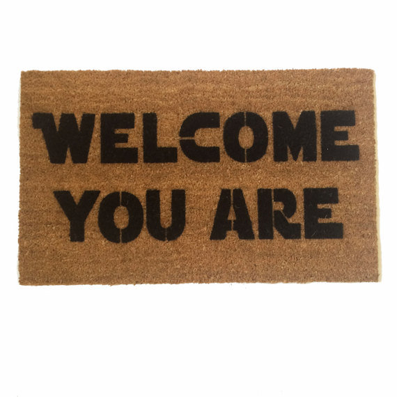 Star Wars Yoda Welcome you are funny coir outdoor doormat