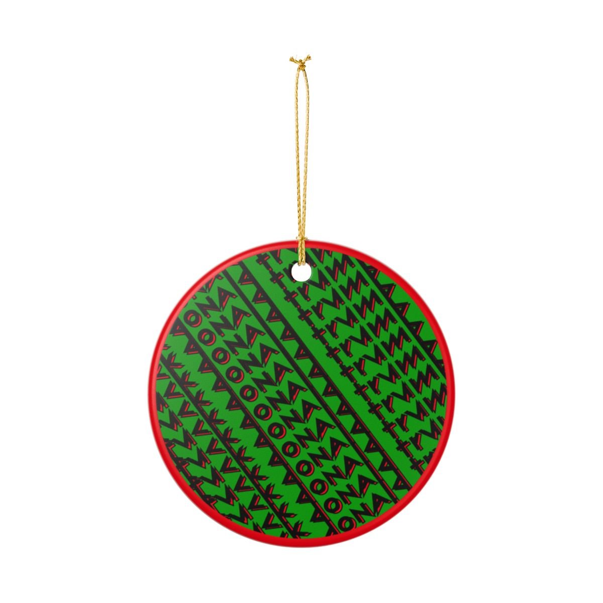 FDT Green Ceramic Ornament - Christmas Tree Decoration