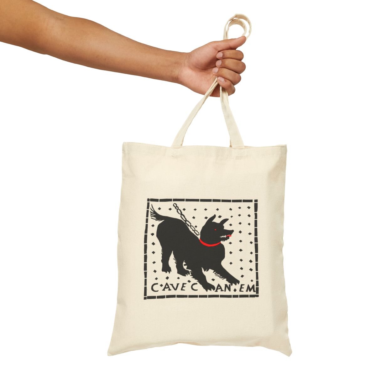 Cave Canem Tote Bag | Beware of Dog Pompeii Mosaic | Damn Good Doormats