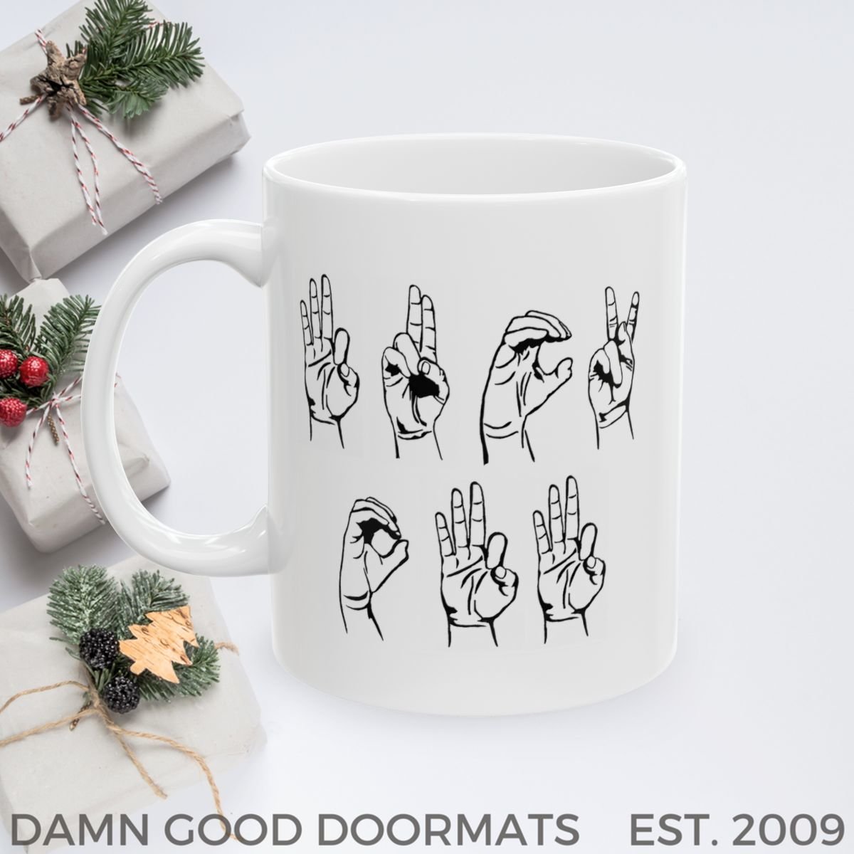 ASL Fuck Off Mug | Ceramic Coffee Cup, 11oz 15oz