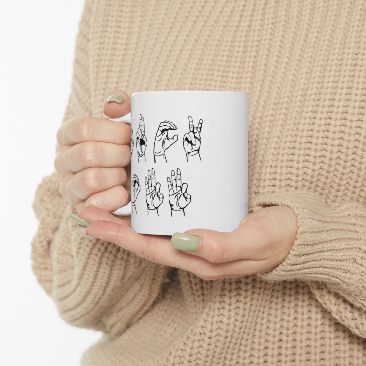 ASL Fuck Off Mug | Ceramic Coffee Cup, 11oz 15oz