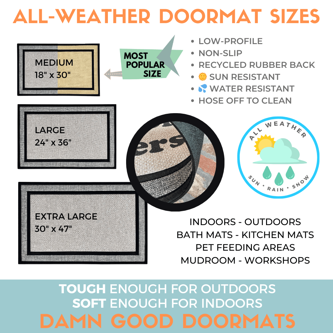 Game Day door mat | Go Away doormat