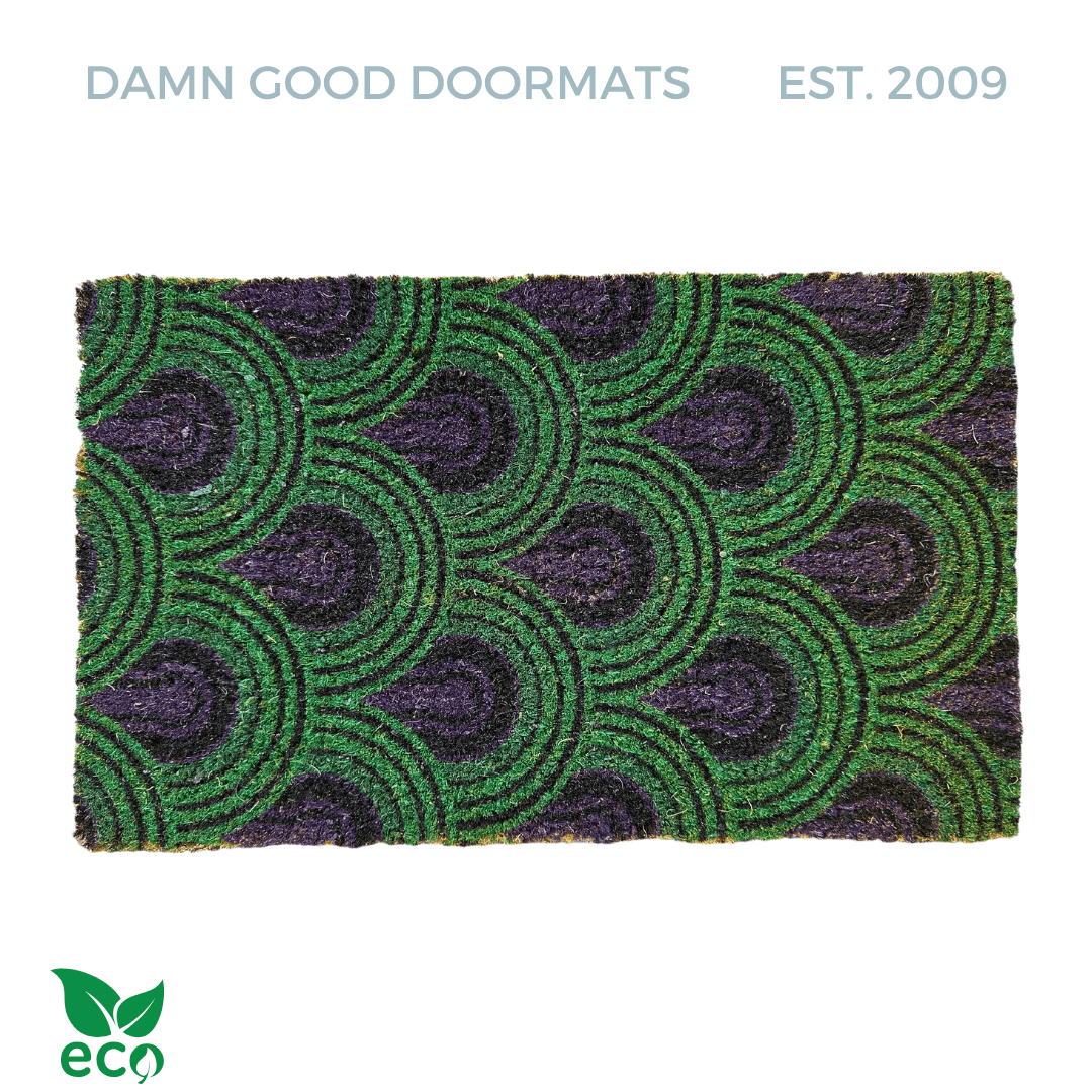 The Shining Art Deco | Purple Green Doormat