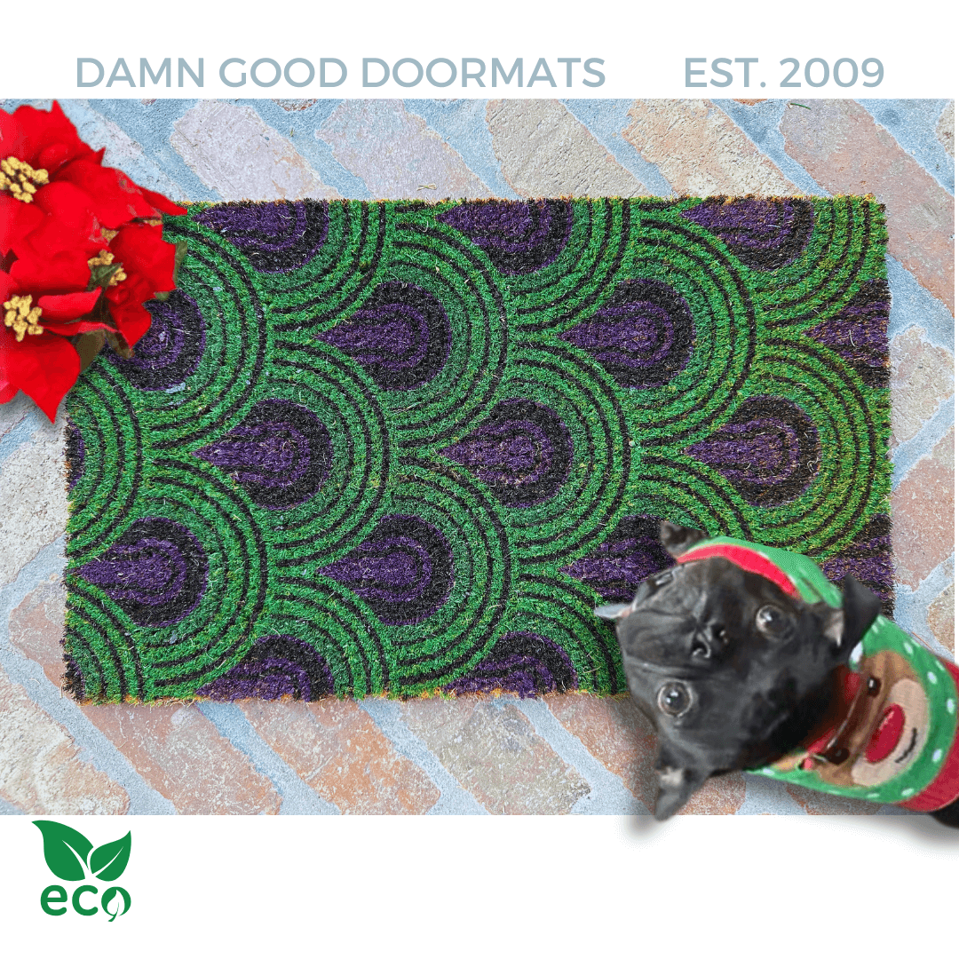 The Shining Art Deco | Purple Green Doormat