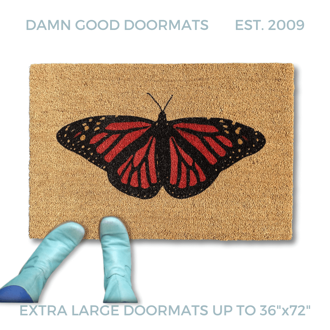 Monarch Butterfly doormat