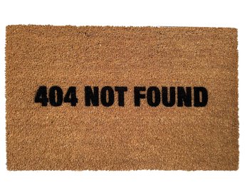 404 not found funny computer internet error code doormat