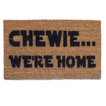 Chewie, we're home, Star Wars coir outdoor doormat