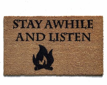 Stay Awhile and Listen Diablo damn good doormat