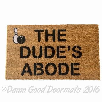 Bowling Big Lebowski Dude Door mat outdoor