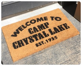 Camp Crystal Lake Friday the 13th doormat1