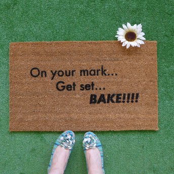 On your mark , Set, bake! Great British Bake off