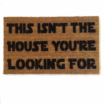 Isn't the house you're looking for™ Obi Wan funny nerd doormat