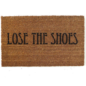 Lose the shoes™ funny clean house damn good doormat gift for her
